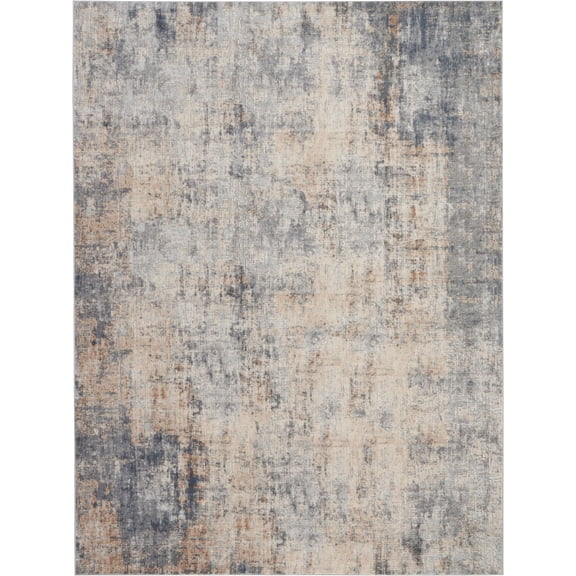 Nourison Rustic Textures Abstract Indoor Area Rug Grey/Beige 9'3" x 12'9"