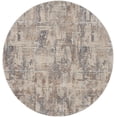 thumbnail image 1 of Nourison Rustic Textures Contemporary Indoor Area Rug Beige/Grey 7'10" x round, 1 of 8