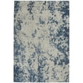 thumbnail image 1 of Nourison Rustic Textures Tranquil Abstract Indoor Area Rug Grey/Blue 5'3" x 7'3", 1 of 8