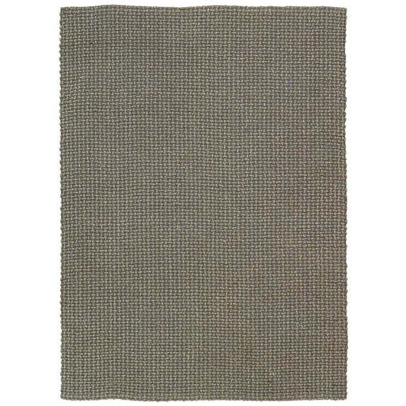 Nourison Sand & Slate Tweed Area Rug-Color:Tweed,Shape:Rectangle,Size:8' x 10',Style:Casual