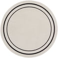 thumbnail image 1 of Nourison  Sandy Indoor / Outdoor Solid Area Rug Ivory/Black 8' Round 8' Round Blue Round, 1 of 5