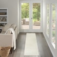thumbnail image 1 of Nourison Serenity Home 2'2" x 7'6 Ivory Modern Indoor Rug, 1 of 7