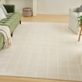 thumbnail image 1 of Nourison Serenity Home 6' x 9' Ivory Cream Modern Indoor Rug, 1 of 8