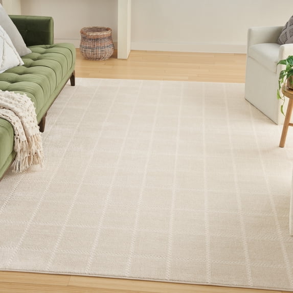 Nourison Serenity Home 6' x 9' Ivory Cream Modern Indoor Rug