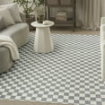 thumbnail image 1 of Nourison Serenity Home 7'10" x 9'10" Ivory Blue Modern Indoor Rug, 1 of 8