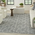 thumbnail image 1 of Nourison Serenity Home Geometric Blue Ivory 7'10" x 9'10" Area Rug (8x10), 1 of 8