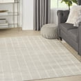 thumbnail image 1 of Nourison Serenity Home Geometric Ivory 3'11" x 5'11" Area Rug (4x6), 1 of 10