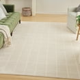 thumbnail image 1 of Nourison Serenity Home Geometric Ivory Cream 5'3" x 7'3" Area Rug (5x7), 1 of 8