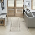 thumbnail image 1 of Nourison Serenity Home Geometric Mocha Ivory 2'2" x 7'6 Area Rug (2x8), 1 of 8