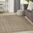 thumbnail image 1 of Nourison Serenity Home Geometric Mocha Ivory 3'11" x 5'11" Area Rug (4x6), 1 of 8