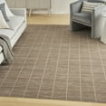 thumbnail image 1 of Nourison Serenity Home Geometric Mocha Ivory 5'3" x 7'3" Area Rug (5x7), 1 of 8