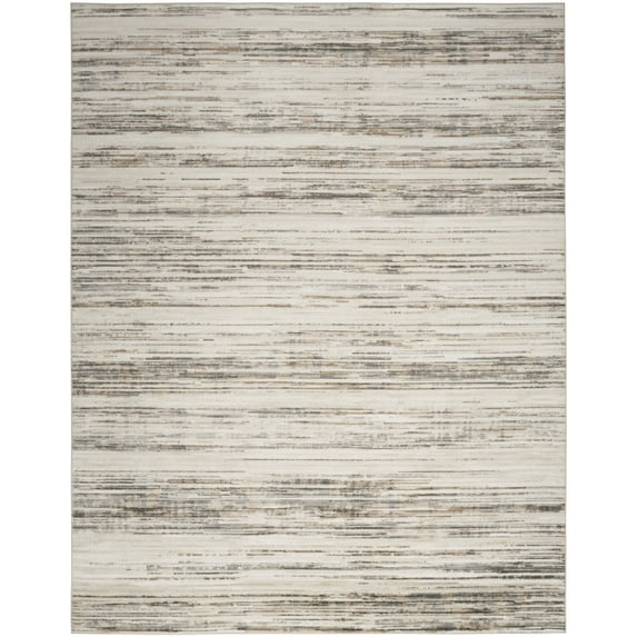 Nourison Serenity Home Modern Abstract Indoor Area Rug Ivory Beige 7'10" x 9'10"