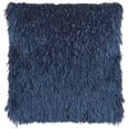 thumbnail image 1 of Nourison Shag Soft Ribbon Shag Navy 20" x 20" Throw Pillow, 1 of 6