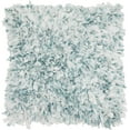 thumbnail image 1 of Nourison Shag Solid Celadon Decorative Throw Pillow , 17" x 17", 1 of 4