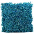thumbnail image 1 of Nourison Shimmer Shag Decorative Throw Pillow, 20"x20", Turquoise, 1 of 2