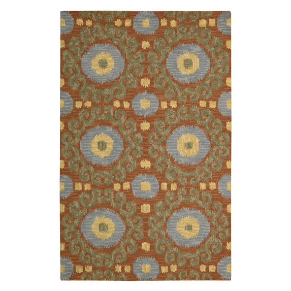 Nourison Siam SIA03 Area Rug - 5.5 x 7.41 ft. - Rust