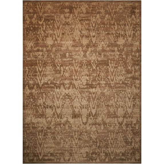 Nourison Silken Allure Chocolate Area Rug SLK17 9'9" x 13'9"