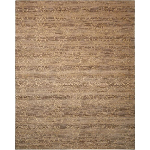 Nourison Silken Allure Area Rug, Latte, 5'6" x 8'