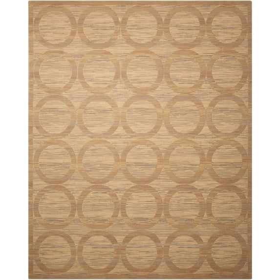 Nourison Silken Allure Sand Area Rug SLK21 9'9" x 13'