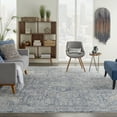 thumbnail image 1 of Nourison Silken Weave Floral Blue/Ivory 10' x 13'4" Area Rug, (10x13), 1 of 8