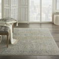 thumbnail image 1 of Nourison Silken Weave Floral Ivory Blue 3'10" x 5'10" Area Rug, (4x6), 1 of 8
