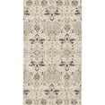 thumbnail image 1 of Nourison Silver Screen Floral Modern Area Rug Grey/White 2'2" x 3'9" Polyester Medallion 3' x 5' Indoor,Accent Living Room,Dining Room,Bedroom, 1 of 5