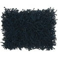 thumbnail image 1 of Nourison Skinny Fugga Shag Decorative Throw Pillow, 14" x 20", Navy, 1 of 2