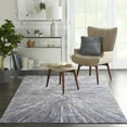 thumbnail image 1 of Nourison Sleek Textures Abstract Blue/Grey 3'11" x 5'11" Area Rug, (4x6), 1 of 8