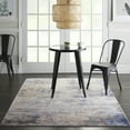 thumbnail image 1 of Nourison Sleek Textures Abstract Blue/Ivory/Grey 5'3" x 7'3" Area Rug, (5x7), 1 of 8