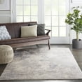 thumbnail image 1 of Nourison Sleek Textures Abstract Ivory/Grey 5'3" x 7'3" Area Rug, (5x7), 1 of 8