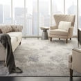 thumbnail image 1 of Nourison Sleek Textures Abstract Ivory/Grey 7'10" x 10'6" Area Rug, (8x11), 1 of 8