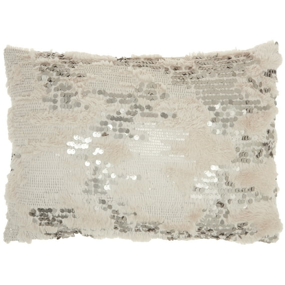 Nourison Sofia Beige Decorative Throw Pillow , 14"X20"