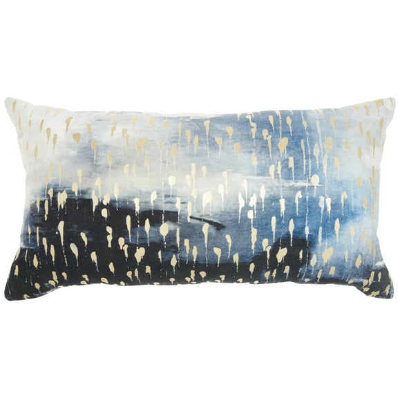 Nourison Sofia Indigo Decorative Throw Pillow , 14" x 26"