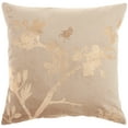 thumbnail image 1 of Nourison Sofia Metallic Blossom Rose Gold 18" x 18" Throw Pillow, 1 of 5