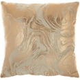 thumbnail image 1 of Nourison Sofia Metallic Marble Rose Gold 20" x 20" Throw Pillow, 1 of 5