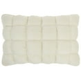 thumbnail image 1 of Nourison Sofia Quilted Swarovski Ivory 14" X 20" Throw Pillow, 1 of 6