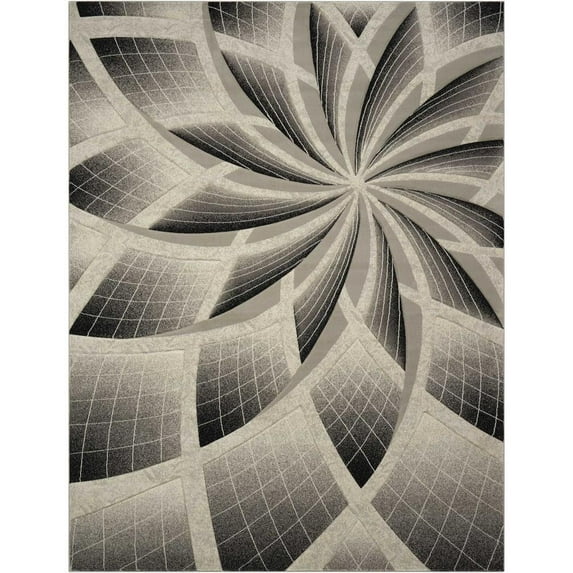 Nourison Soho Grey Area Rug SOH03 3'9" x 5'9"