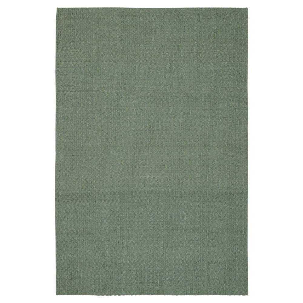 Coastal Breeze Aqua Flat-Woven Jute 5' x 7' Area Rug