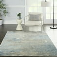 thumbnail image 1 of Nourison Solace Abstract Ivory/Grey/Blue 5'3" x 7'3" Area Rug, (5x7), 1 of 9