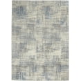 thumbnail image 1 of Nourison Solace Modern Rustic Ivory/Grey/Blue 5'3" x 7'3" Area Rug, (5' x 7'), 1 of 10