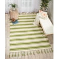 thumbnail image 1 of Nourison Solano Striped Ivory/Green 5' x 7'6" Area Rug, (5x8), 1 of 6