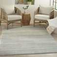 thumbnail image 1 of Nourison Soma Contemporary Striped Grey Ivory Teal 4' x 6' Area Rug, 1 of 9