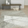 thumbnail image 1 of Nourison Soma Eclectic Abstract Ivory Teal Grey 5'3" x 7'3" Area Rug, (5' x 8'), 1 of 9
