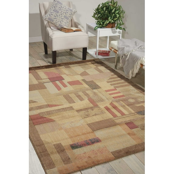 Nourison Somerset Abstract Multicolor 9'6" x 13' Area Rug, (10x13)
