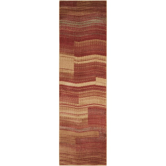 Nourison Somerset Flame Area Rug ST87 2'3" x 8'