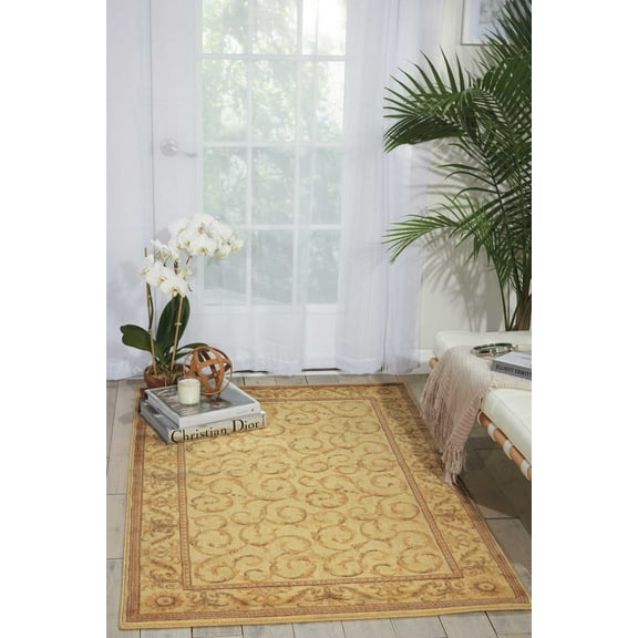 Nourison Somerset Floral Ivory 2' x 2'9" Area Rug, (2x3)