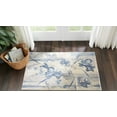 thumbnail image 1 of Nourison Somerset Floral Ivory/Blue 2'6" x 4' Area Rug, (3x4), 1 of 5