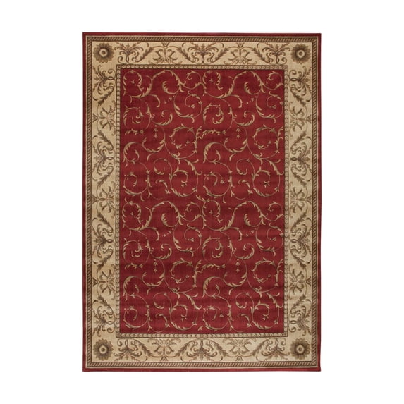 Nourison Somerset Red Area Rug ST02 5'3" x 7'5"