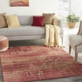 thumbnail image 1 of Nourison Somerset Modern Botanical Flame 5'3" x 7'5" Area Rug, (5' x 8'), 1 of 9