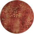 thumbnail image 1 of Nourison Somerset Modern Botanical Flame 5'6" x ROUND Area Rug, (6' Round), 1 of 6